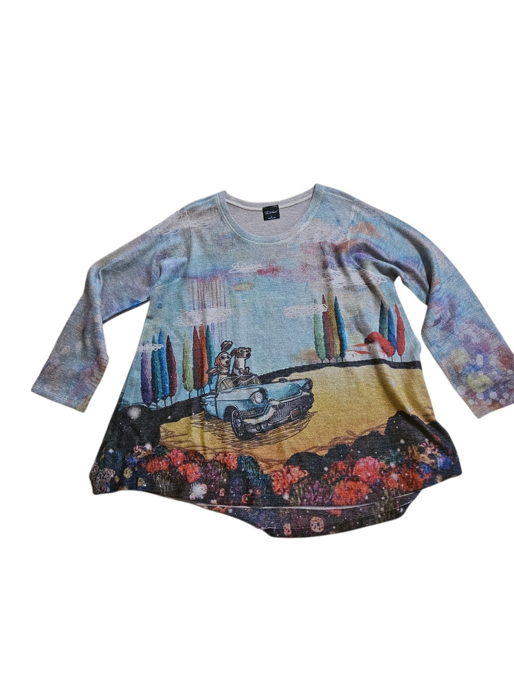 Inoah Dogs In Convertable Sweater Sz L
